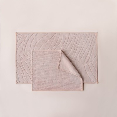 Комплект ковриков для ванны «Орта», размер 50x60 cм, 60x100 см, цвет пыльно-розовый - фото 3 - id-p215483182