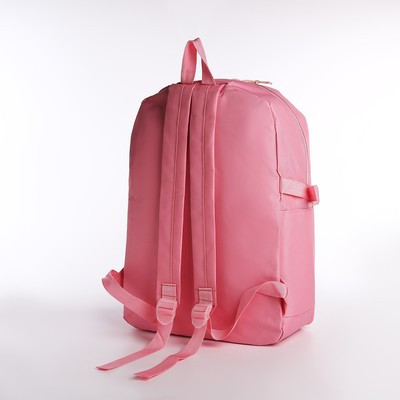 Рюкзак - набор, 30*13*42, отд на молн, 4 н/карм, шопер, сумка, пенал, д/монет, розовый - фото 3 - id-p216737621