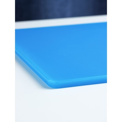 Доска профессиональная разделочная, 40×30 см, толщина 1,2 см, цвет синий - фото 3 - id-p216686373