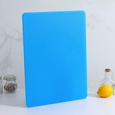 Доска профессиональная разделочная, 40×30 см, толщина 1,2 см, цвет синий - фото 5 - id-p216686373
