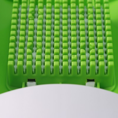 Тёрка с лотком Доляна «Фреш Флеш», 7 насадок, 27×10×12 см, цвет зелёный, белый - фото 5 - id-p216712367