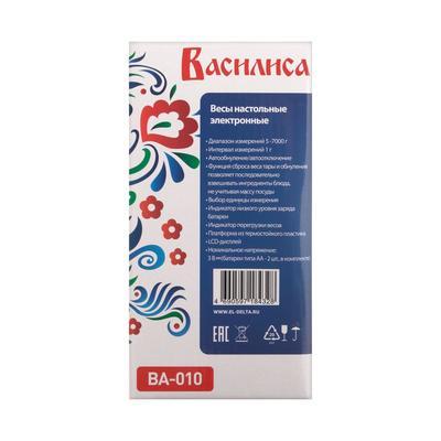 Весы кухонные "ВАСИЛИСА" ВА-010, электронные, до 7 кг, красные - фото 5 - id-p216686472