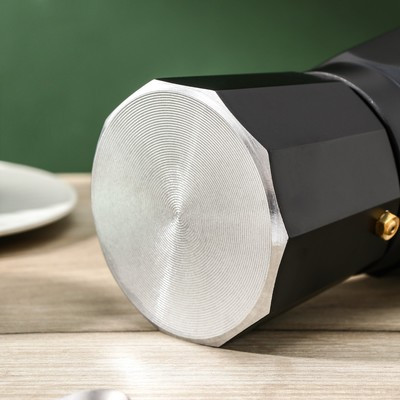 Кофеварка гейзерная Доляна Alum black, на 6 чашек, 300 мл - фото 5 - id-p216686500