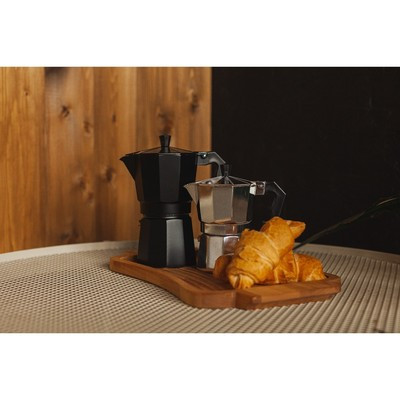 Кофеварка гейзерная Доляна Alum black, на 6 чашек, 300 мл - фото 8 - id-p216686500