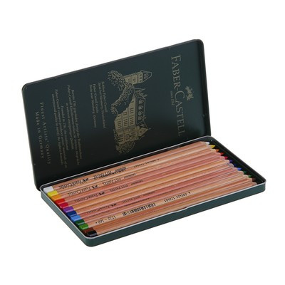 Пастель сухая художественная в карандаше набор Faber-Castell PITT® 12 цветов металлическая коробка 112112 - фото 2 - id-p216711333