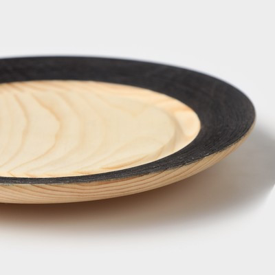 Тарелка деревянная Mаgistrо, 21 см, из цельного массива кедра - фото 2 - id-p216706697
