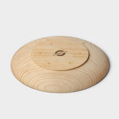 Тарелка деревянная Mаgistrо, 21 см, из цельного массива кедра - фото 5 - id-p216706697