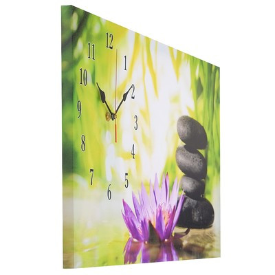 Часы-картина настенные, на холсте, серия: Цветы, "Цветы и камни", 40х76 см - фото 5 - id-p216679447