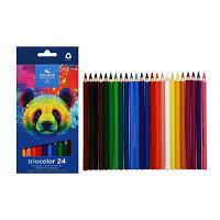 Карандаши Jumbo 24цв K-I-N 3144 Triocolor bear, утолщ, трехгранные, карт/уп