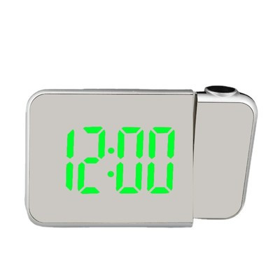 Часы настольные электронные с проекцией: будильник, гигрометр, календарь, зеленые цифры - фото 1 - id-p216679797