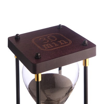 Песочные часы "Бесконечность", на 30 минут, 25 х 9.5 см, песок черный - фото 3 - id-p216679805