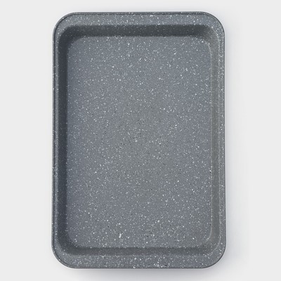 Противень для выпечки Доляна, 42×28,5×5 см, антипригарное покрытие, цвет серый - фото 1 - id-p216686902