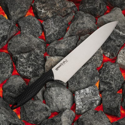 Нож кухонный Samura GOLF, шеф, лезвие 24 см, AUS-8 - фото 1 - id-p216712647