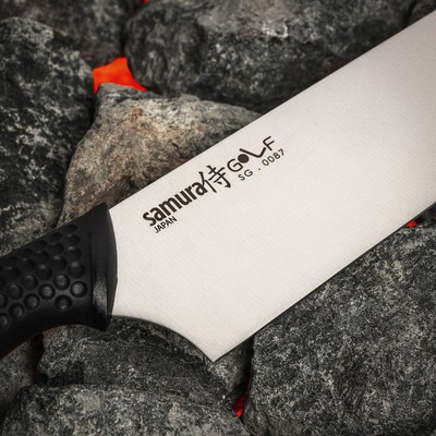 Нож кухонный Samura GOLF, шеф, лезвие 24 см, AUS-8 - фото 2 - id-p216712647