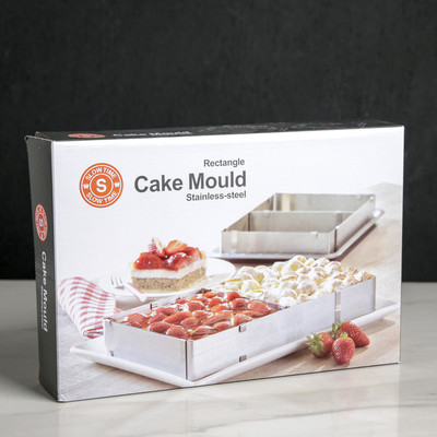Форма разъёмная для выпечки кексов и тортов с регулировкой размера, 18,5×28 - 34×54 см, высота 5 см, цвет - фото 4 - id-p216686920