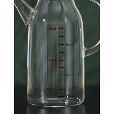 Бутыль стеклянная для соуса и масла с мерной шкалой BellaTenero «Эко», 550 мл, 15×8,5×20 см - фото 4 - id-p216713787