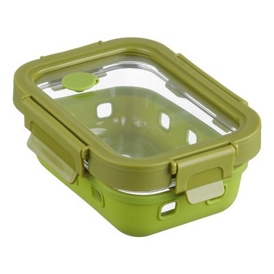 Контейнер для запекания, хранения и переноски продуктов в чехле, цвет зелёный, 370 мл - фото 1 - id-p216713795