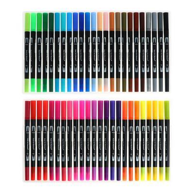 Набор профессиональных маркеров, 48 штук/48 цветов, двусторонний - фото 2 - id-p216711564