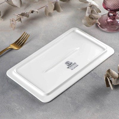 Блюдо фарфоровое Wilmax, 25,5×14,5 см, цвет белый - фото 3 - id-p216707055