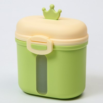 Контейнер для хранения детского питания «Корона», 360 гр., цвет зеленый - фото 1 - id-p216713863