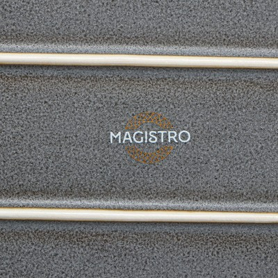 Блюдо фарфоровое овальное Magistro Urban, 450 мл, 24×13,7×2,7 см, цвет серый - фото 7 - id-p216707089