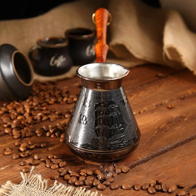 Турка для кофе медная «Алые Паруса», 0,5 л - фото 2 - id-p216687222