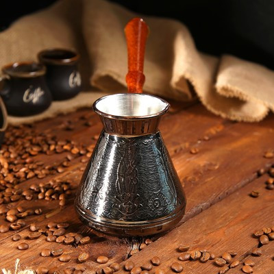 Турка для кофе медная 0,6 л «Море» - фото 2 - id-p216687223