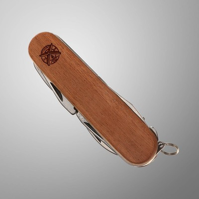 Нож перочинный Stinger, 13 функций, рукоять - древесина сапеле, 9 см - фото 2 - id-p216709463