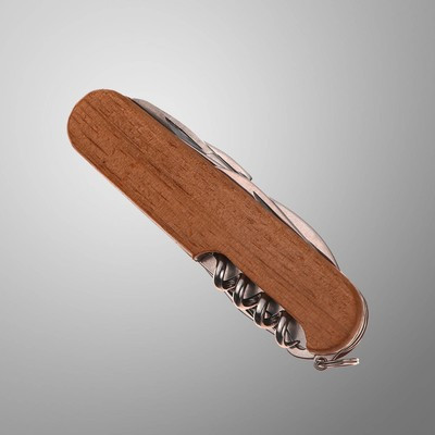 Нож перочинный Stinger, 13 функций, рукоять - древесина сапеле, 9 см - фото 3 - id-p216709463