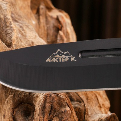 Нож тактический "Альфа", Мастер К клинок 9,5см, со стеклобоем, зеленый - фото 4 - id-p216709466