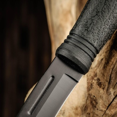 Нож тактический "Альфа", клинок 11см, со стеклобоем, черный - фото 7 - id-p216709467