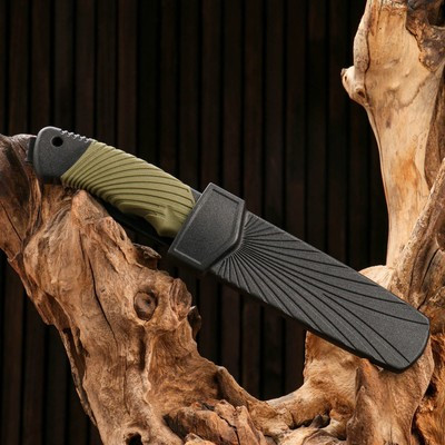 Нож тактический "Альфа", шкуросъемный, Мастер К клинок 10,5см, зеленый - фото 3 - id-p216709469
