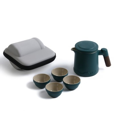 Набор для чайной церемонии 5 предметов на 4 персоны: чашка 45 мл, чайник 400 мл - фото 2 - id-p216687289