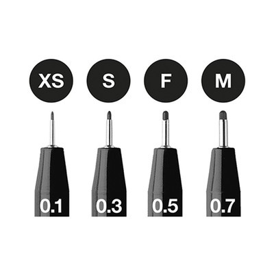 Набор ручек капиллярных 4 штуки (линеры M, F, S, XS), Faber-Castell PITT® Artist Pen, цвет чёрный - фото 4 - id-p216711810