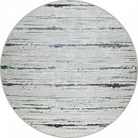 Ковёр круглый Kleopatra 38462A, размер 150x150 см, цвет green fls/l.grey
