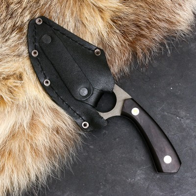 Нож кавказский "Зубр" с ножнами, сталь - 65х13, рукоять - граб - фото 4 - id-p216709521