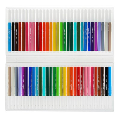 Фломастеры 30 цветов Carioca "Joy" 2.6 мм, набор 60 штук, смываемые, картон, чемоданчик с ручкой - фото 2 - id-p216711889