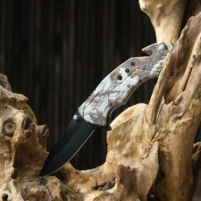 Нож перочинный "Тигр", лезвие с зазубринами 8,5см, рукоять микс, 20см - фото 5 - id-p216709559