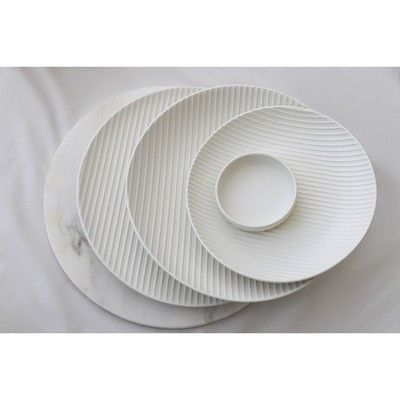 Тарелка фарфоровая Magistro Line, d=25,5 см, цвет белый - фото 5 - id-p216707315
