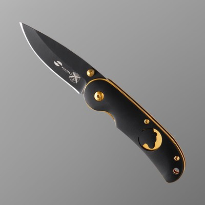 Складной нож Stinger с клипом, 70 мм, рукоять: сталь, дерево, коробка картон - фото 2 - id-p216709588