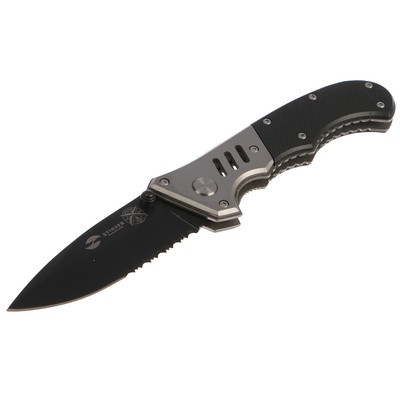 Складной нож Stinger с клипом, 80 мм, рукоять: сталь, пластик, коробка картон - фото 1 - id-p216709592