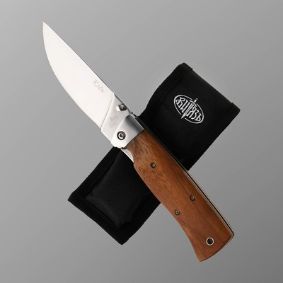 Нож складной "Клён" сталь 65х13, рукоять - гикори, 23 см - фото 1 - id-p216709604