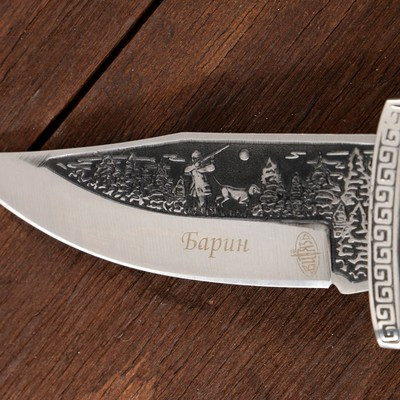 Нож складной "Барин" сталь - 65х13, рукоять - дерево, 23 см - фото 4 - id-p216709611