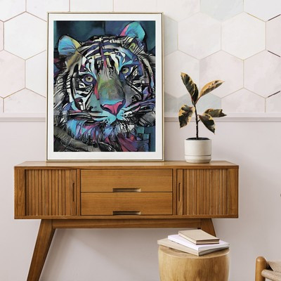 Картина по номерам 40 × 50 см «Радужный тигр» 20 цветов - фото 3 - id-p216710692