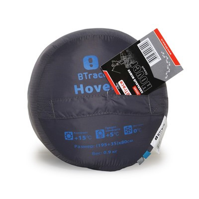 Спальный мешок BTrace Hover, левый, цвет серый, синий - фото 3 - id-p216709635