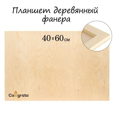 Планшет деревянный 40 х 60 х 2 см, фанера (для рисования эпоксидной смолой) - фото 1 - id-p216903466