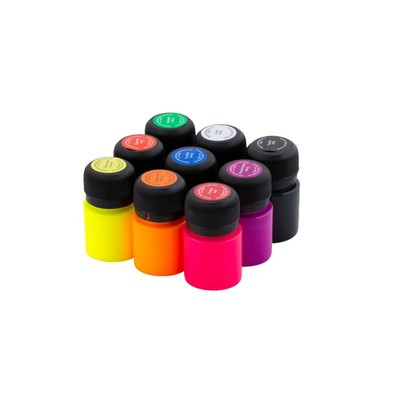 Краска по ткани, набор 9 цветов х 20 мл, ЗХК Decola, Neon, неоновые цвета, акриловая на водной основе, - фото 4 - id-p216903788