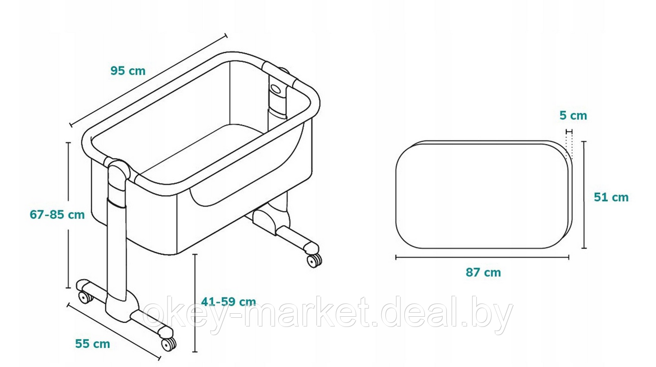 Колыбель для новорожденных Lionelo Timon + матрас - фото 10 - id-p217178830