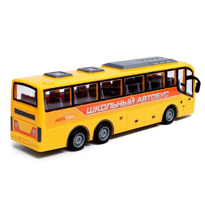 Автобус радиоуправляемый «Школьный», масштаб 1:30, работает от батареек, цвет жёлтый - фото 3 - id-p201842969