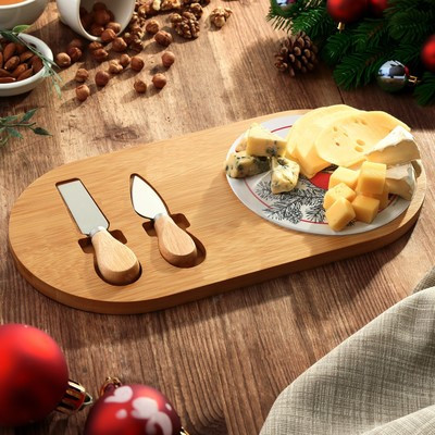 Набор для подачи сыра «Уютного Нового года!», 18 х 36 см - фото 5 - id-p216713162
